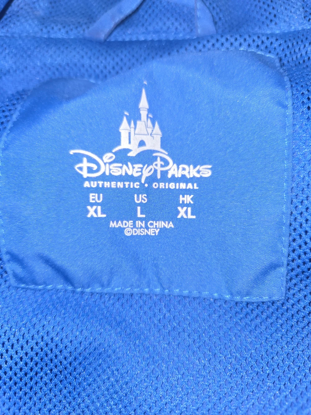Disney Parks Authentic L  Blue/gray Jacket with Gold Walt Disney World Emblem
